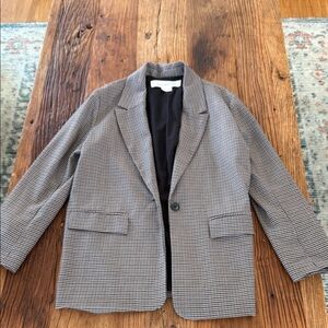 Treasure & Bond Black and White Houndstooth Jacket